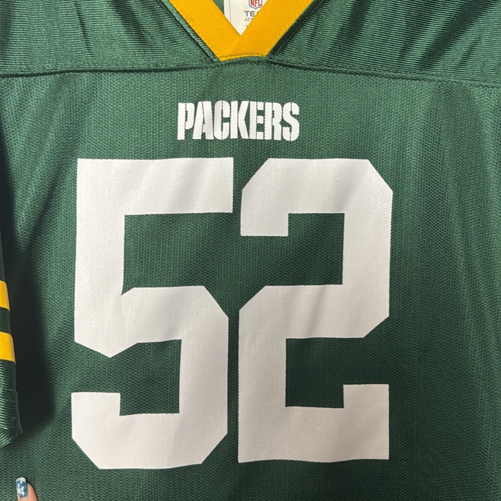 NFL Green Bay Packers V Neck Short sleeve Size YOUTH XL/ X LARGE 18/20 - Picture 2 of 7